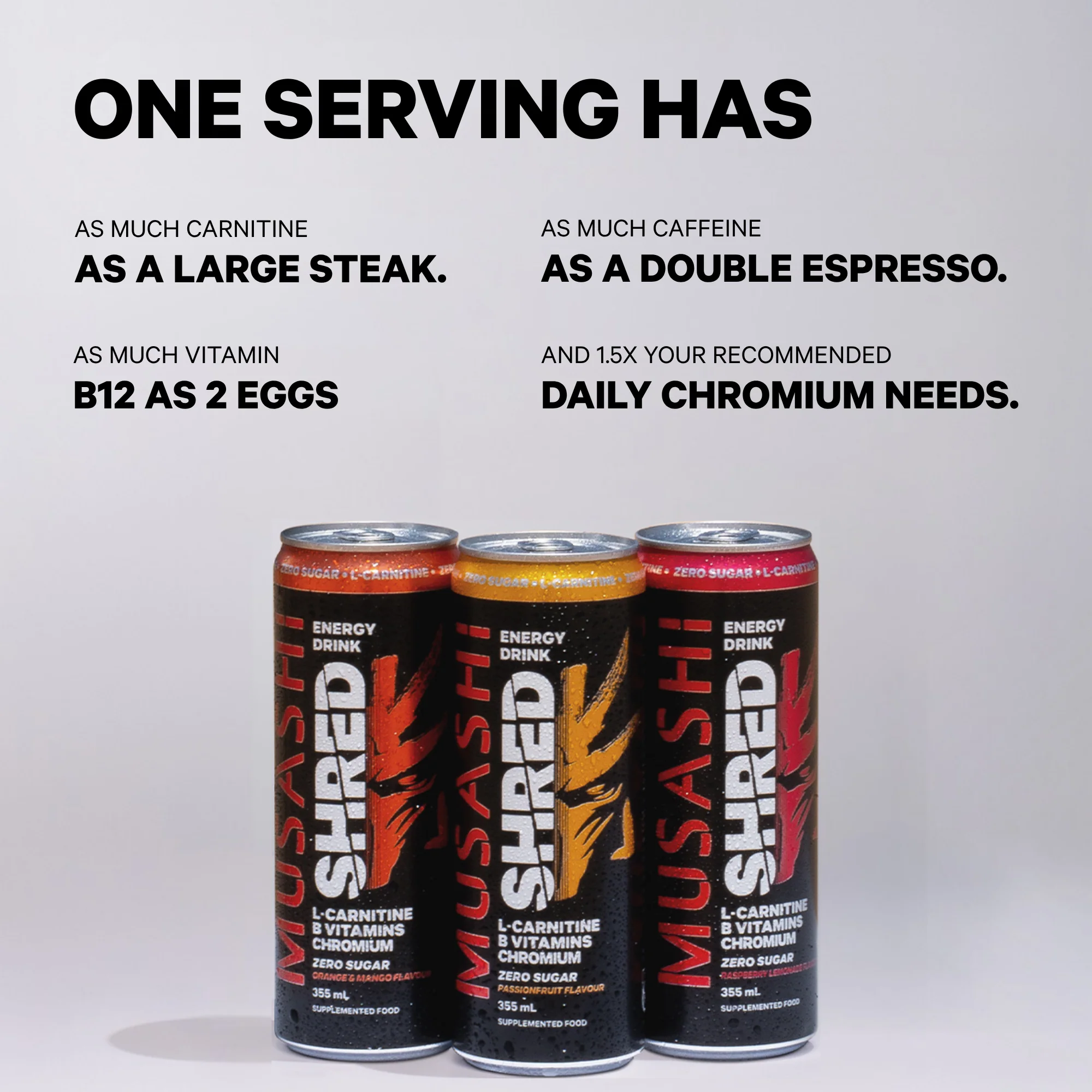 Shred Energy Drink 355ml - 12 Pack - Image 7
